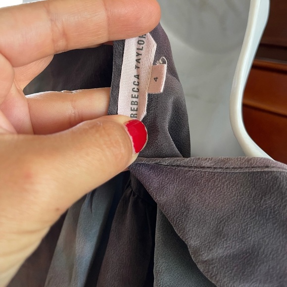 Rebecca Taylor silk tie dye shirt dress - Picture 3 of 6